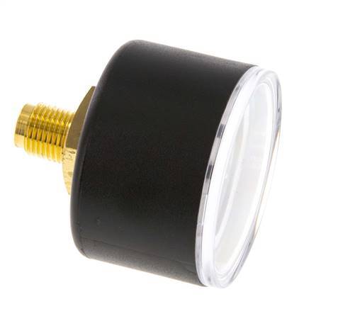 0..1.6 Bar (0..23 psi) Pressure Gauge Rear Plastic/Brass 40 mm Class 2.5