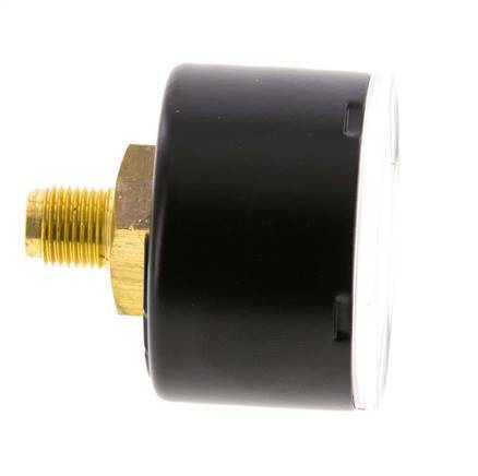 0..1.6 Bar (0..23 psi) Pressure Gauge Rear Steel/Brass 40 mm Class 1.6