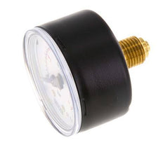 0..1.6 Bar (0..23 psi) Pressure Gauge Rear Steel/Brass 50 mm Class 1.6