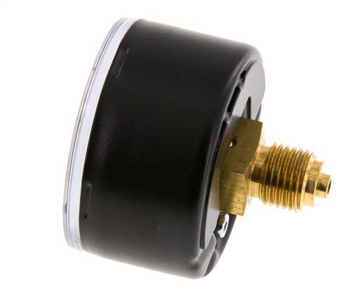0..1.6 Bar (0..23 psi) Pressure Gauge Rear Steel/Brass 50 mm Class 1.6