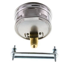 0..25 Bar (0..363 psi) Panel Mount Pressure Gauge Steel/Brass 100 mm Class 1.0 (Bracket)