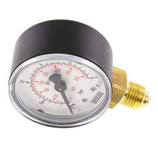 0..25 Bar (0..363 psi) Pressure Gauge Below Plastic/Brass 50 mm Class 2.5