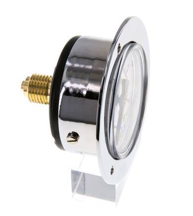 0..25 Bar (0..363 psi) Panel Mount Pressure Gauge Steel/Brass 50 mm Class 2.5 (Front Panel)