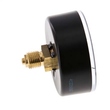 0..25 Bar (0..363 psi) Pressure Gauge Rear Plastic/Brass 63 mm Class 2.5