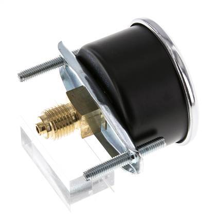 0..2.5 Bar (0..36 psi) Panel Mount Pressure Gauge Steel/Brass 50 mm Class 2.5 (Bracket)