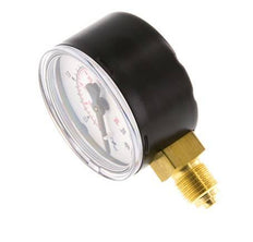 0..2.5 Bar (0..36 psi) Pressure Gauge Below Steel/Brass 50 mm Class 1.6