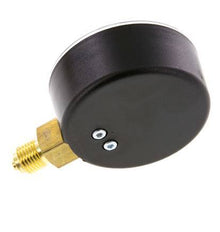 0..400 Bar (0..5802 psi) Pressure Gauge Below Plastic/Brass 63 mm Class 2.5