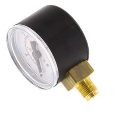 0..40 Bar (0..580 psi) Pressure Gauge Below Plastic/Brass 40 mm Class 2.5