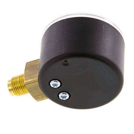 0..40 Bar (0..580 psi) Pressure Gauge Below Plastic/Brass 40 mm Class 2.5