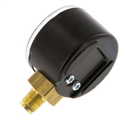 0..40 Bar (0..580 psi) Pressure Gauge Below Steel/Brass 40 mm Class 1.6