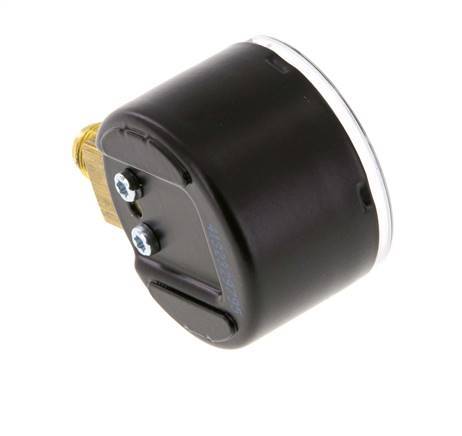 0..40 Bar (0..580 psi) Pressure Gauge Below Steel/Brass 40 mm Class 1.6