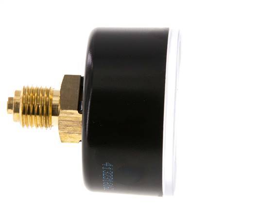 0..40 Bar (0..580 psi) Pressure Gauge Rear Plastic/Brass 50 mm Class 2.5
