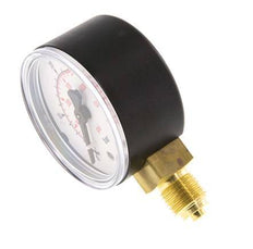 0..40 Bar (0..580 psi) Pressure Gauge Below Plastic/Brass 50 mm Class 2.5
