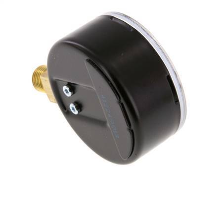 0..40 Bar (0..580 psi) Pressure Gauge Below Steel/Brass 63 mm Class 1.6