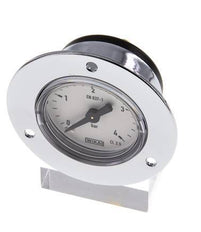 0..4 Bar (0..58 psi) Panel Mount Pressure Gauge Steel/Brass 40 mm Class 2.5 (Front Panel)