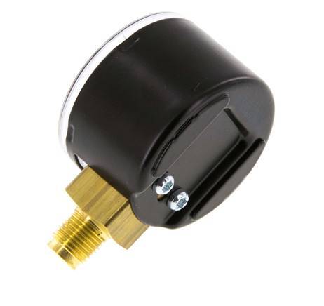 0..4 Bar (0..58 psi) Pressure Gauge Below Steel/Brass 40 mm Class 1.6