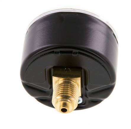 0..4 Bar (0..58 psi) Pressure Gauge Rear Steel/Brass 50 mm Class 1.6