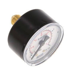 0..4 Bar (0..58 psi) Pressure Gauge Rear Steel/Brass 50 mm Class 1.6