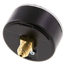 0..4 Bar (0..58 psi) Pressure Gauge Rear Steel/Brass 63 mm Class 1.6