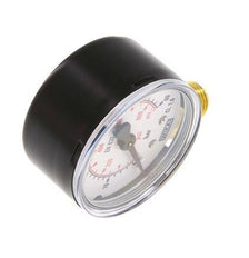 0..60 Bar (0..870 psi) Pressure Gauge Below Steel/Brass 50 mm Class 1.6