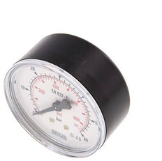 0..60 Bar (0..870 psi) Pressure Gauge Rear Plastic/Brass 63 mm Class 2.5