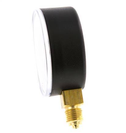 0..60 Bar (0..870 psi) Pressure Gauge Below Plastic/Brass 63 mm Class 2.5