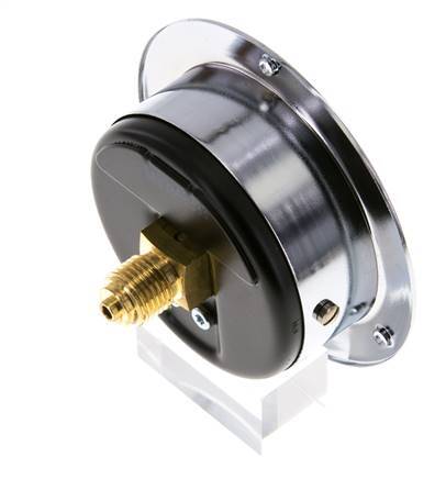 0..60 Bar (0..870 psi) Panel Mount Pressure Gauge Steel/Brass 63 mm Class 2.5 (Front Panel)