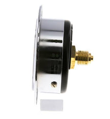 0..60 Bar (0..870 psi) Panel Mount Pressure Gauge Steel/Brass 63 mm Class 2.5 (Front Panel)