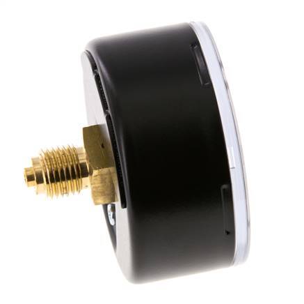 0..60 Bar (0..870 psi) Pressure Gauge Rear Steel/Brass 63 mm Class 1.6
