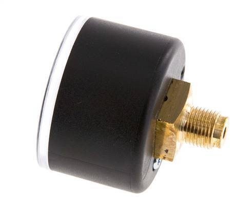 0..6 Bar (0..87 psi) Pressure Gauge Rear Plastic/Brass 40 mm Class 2.5