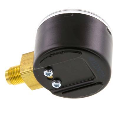 0..6 Bar (0..87 psi) Pressure Gauge Below Steel/Brass 40 mm Class 1.6