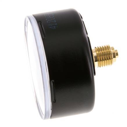 0..6 Bar (0..87 psi) Pressure Gauge Rear Steel/Brass 63 mm Class 1.6