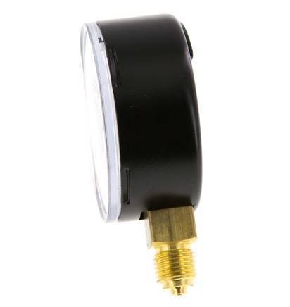 0..6 Bar (0..87 psi) Pressure Gauge Below Steel/Brass 63 mm Class 1.6