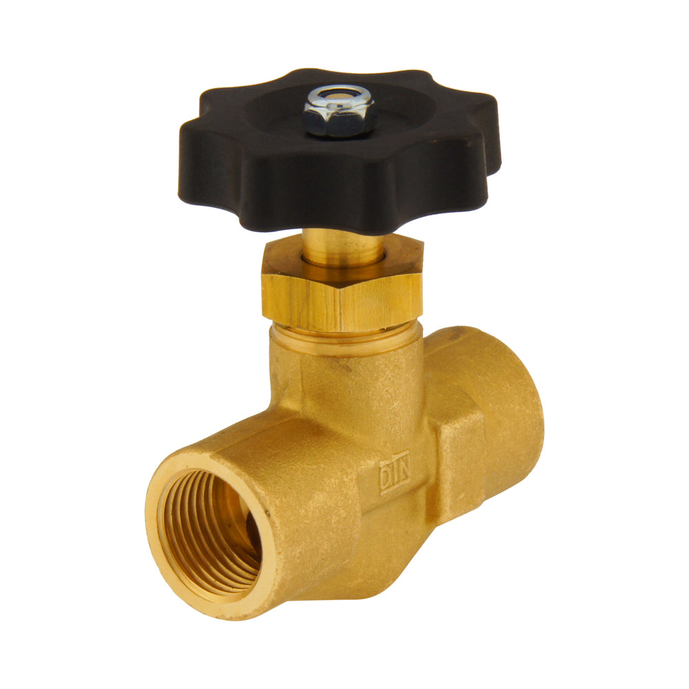 G1'' Brass Needle Valve PTFE 100 bar - NLB