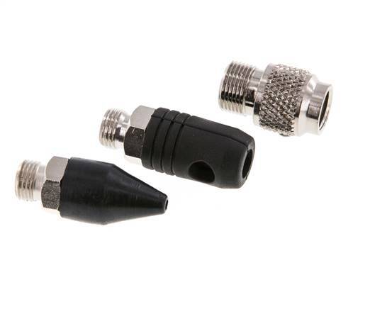 TYPHOON Standard/Pro Rubber Nozzle Set (Safety Nozzle Cone Nozzle) With Male Thread