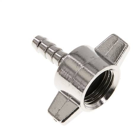 Hose Barb Connector For Tire Inflator Bottle M 16X1.5 - 6mm (1/4")