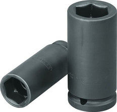 77mm Long Power Socket Insert For 13 mm Hexagonal Screws Square Drive 1/2" (12.5 mm)