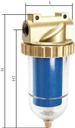Microfilter 0.01microns G1'' 4000 l/min Semi-Auto Polycarbonate Standard 5