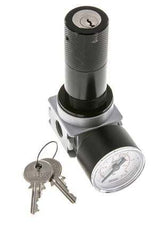Pressure Regulator for Manifold Assembly G1/4'' 1450 l/min 0.1-3.0bar/1-44psi Zinc Die-Cast 40 mm Pressure Gauge Cylinder Lock Multifix 0