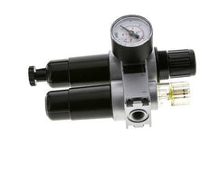 FRL 2-Part G1/4'' 700 l/min 0.5-10.0bar/7-145psi Semi-Auto 40 mm Pressure Gauge Metal Multifix 0