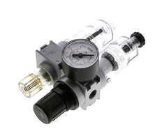 FRL 2-Part G1/4'' 700 l/min 0.1-3.0bar/1-44psi Semi-Auto 40 mm Pressure Gauge Polycarbonate Multifix 0