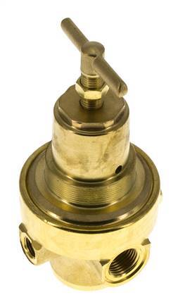 Pressure Regulator G1/2'' 1500 l/min 0.2-3.0bar/3-44psi Brass Gases Liquids