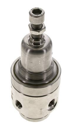 Pressure Regulator G1/4'' 700 l/min 2.0-30.0bar/29-435psi Stainless Steel Gases Liquids