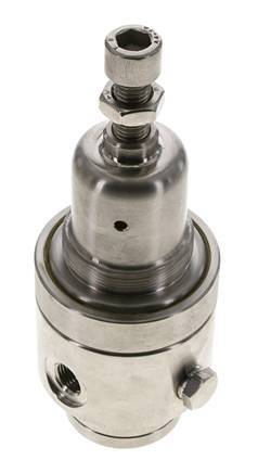 Pressure Regulator G1/4'' 700 l/min 2.0-30.0bar/29-435psi Stainless Steel Gases Liquids