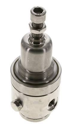 Pressure Regulator G1/4'' 700 l/min 2.0-30.0bar/29-435psi Stainless Steel Gases Liquids