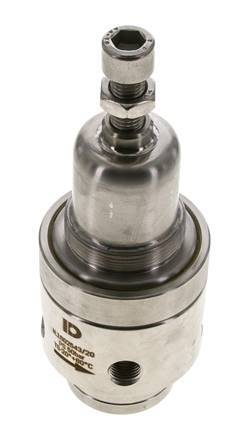 Pressure Regulator G1/4'' 700 l/min 2.0-30.0bar/29-435psi Stainless Steel Gases Liquids