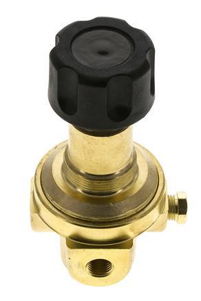 Pressure Regulator G1/4'' 490 l/min 2.0-30.0bar/29-435psi Brass Gases Liquids
