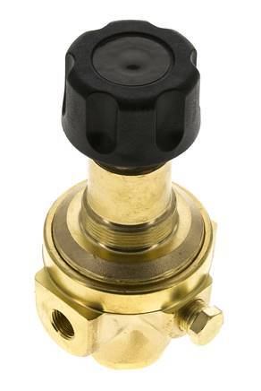 Pressure Regulator G1/4'' 490 l/min 2.0-30.0bar/29-435psi Brass Gases Liquids