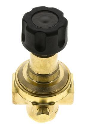 Pressure Regulator G1/4'' 490 l/min 2.0-30.0bar/29-435psi Brass Gases Liquids