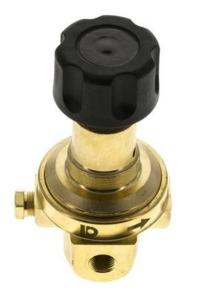 Pressure Regulator G1/4'' 490 l/min 2.0-30.0bar/29-435psi Brass Gases Liquids